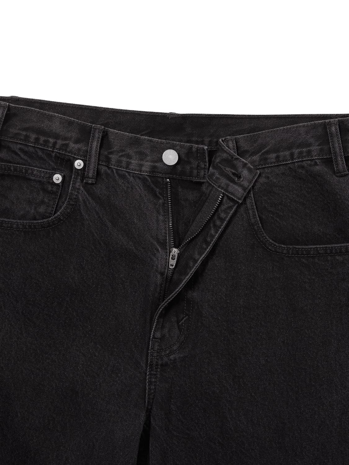 디스이즈네버댓 릴렉스 진 데님팬츠 L 블랙 상품이미지4