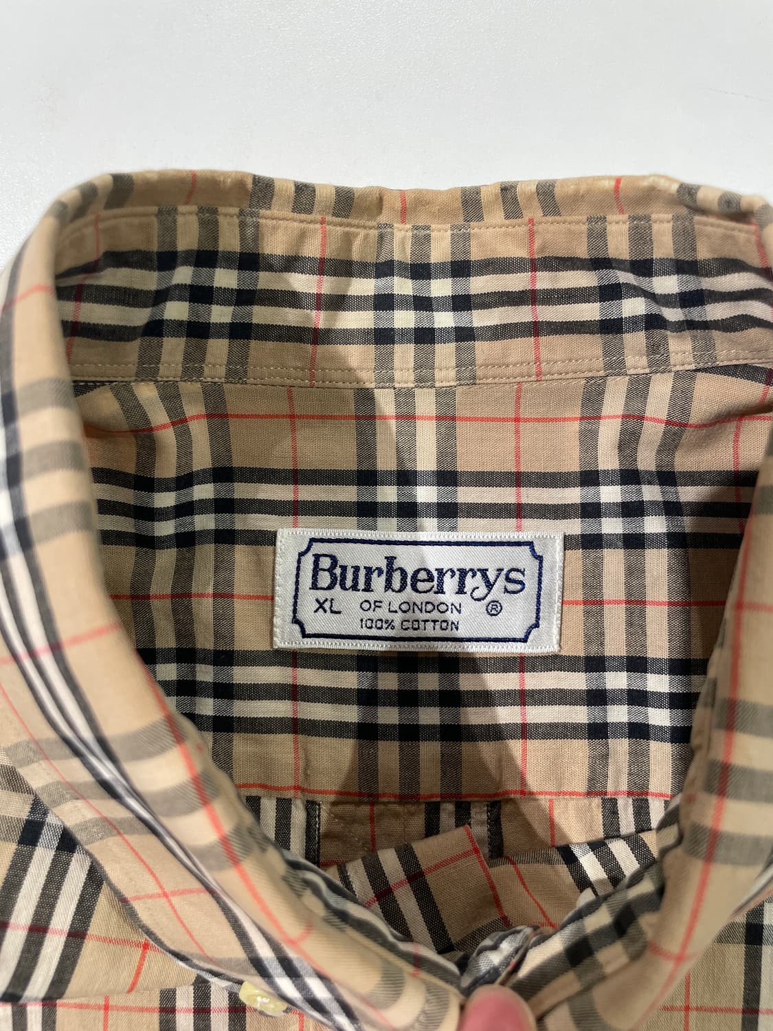 버버리 베이지 기마로고 싱글 포켓 하프 셔츠 상품이미지7