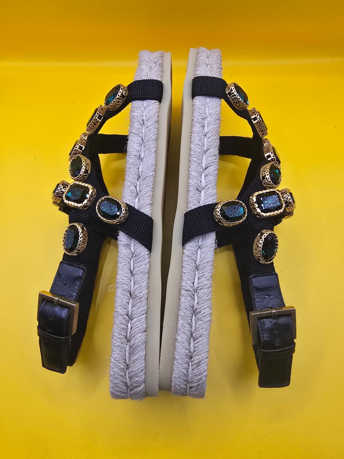 구찌 크리스탈 보석 샌들 36.5 (240) 상품이미지6