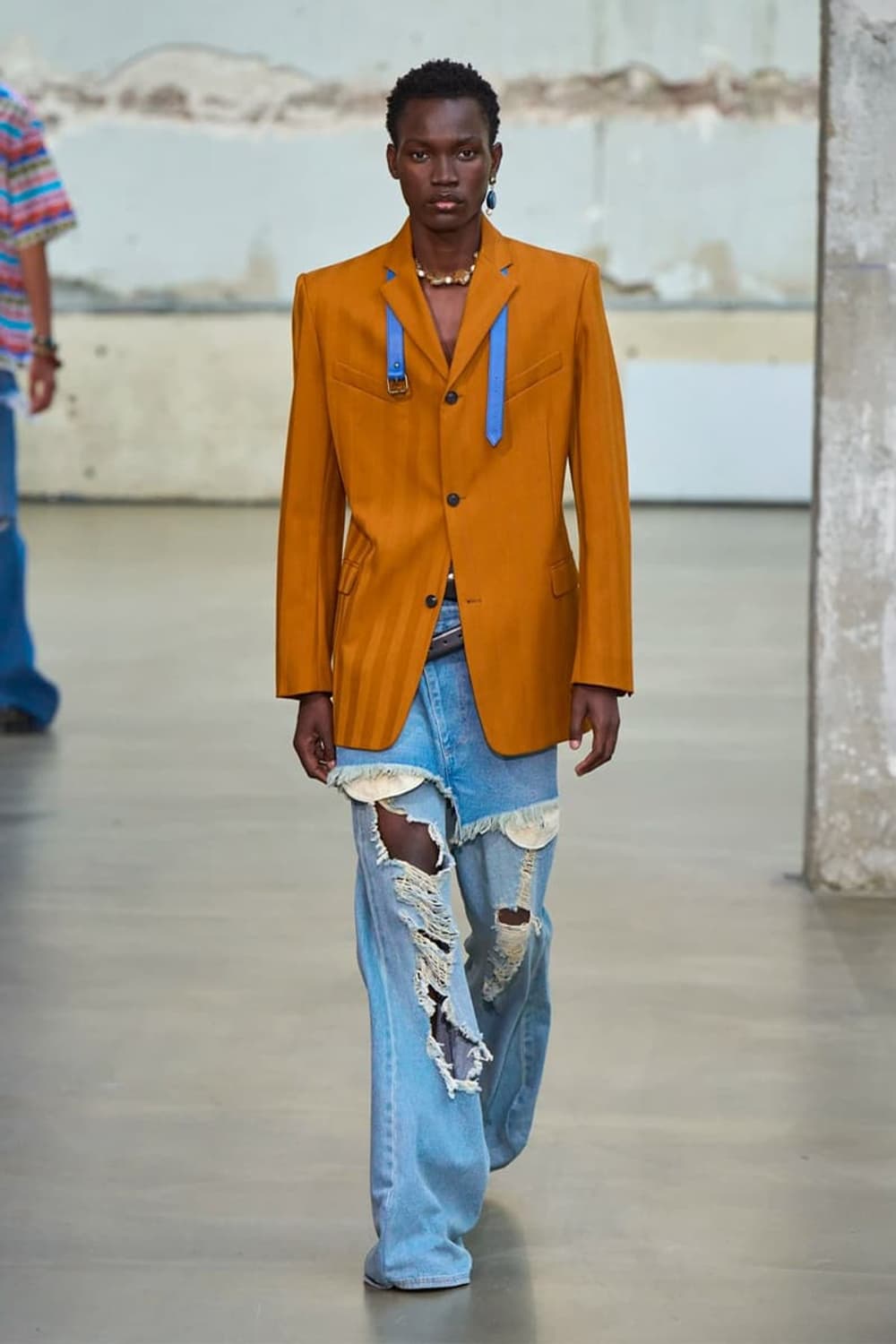 Egonlab 아토믹 와이드 플레어 데님 디스트로이드 s 상품이미지1