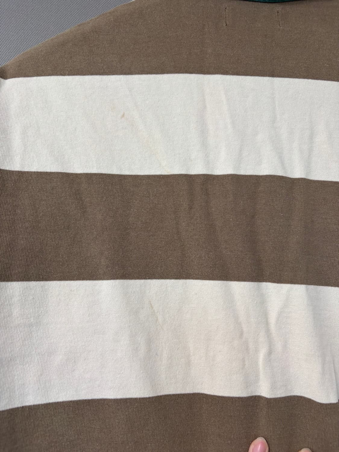 스투시 빅 스트라이프 럭비 내츄럴 상품이미지5