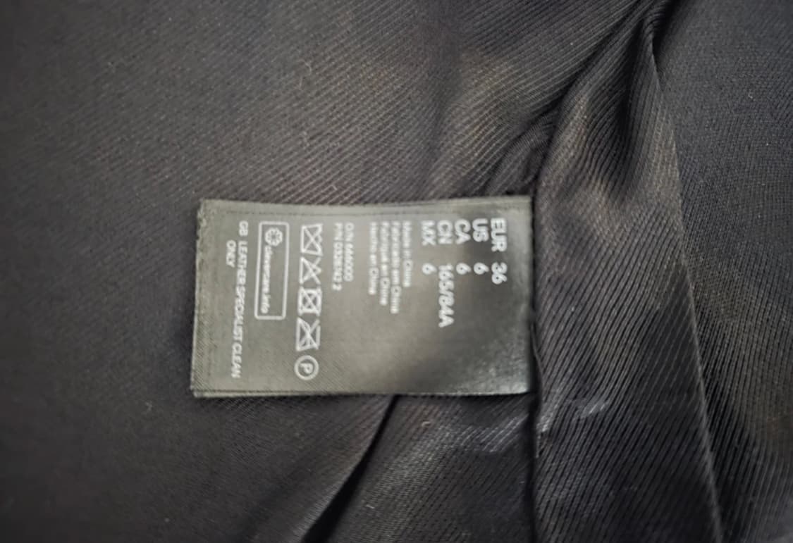 Balmain H&M 램스킨 라이더 자켓 상품이미지3