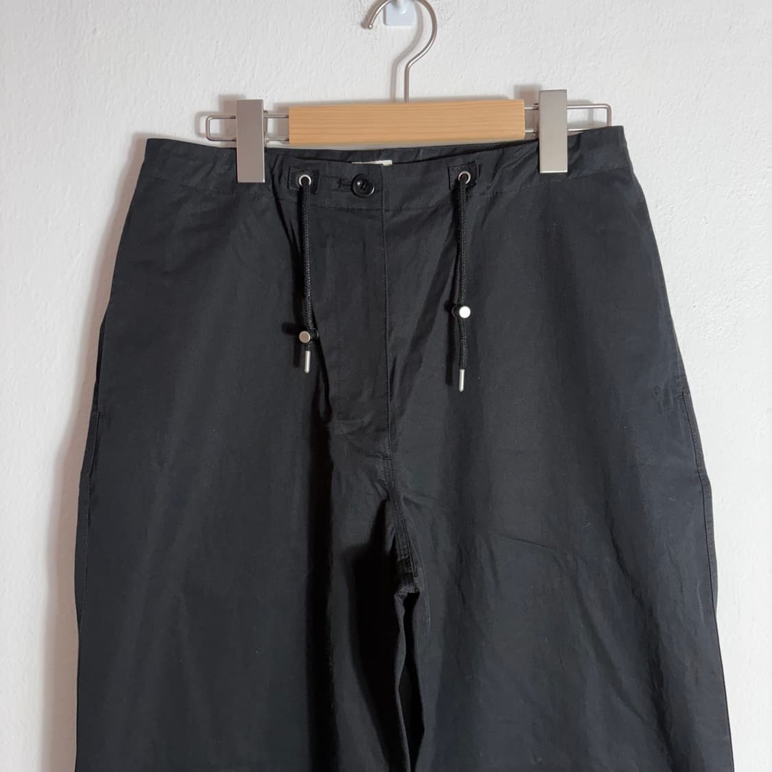 Urbanic30  블랙 스트링 와이드 팬츠(M) 상품이미지3