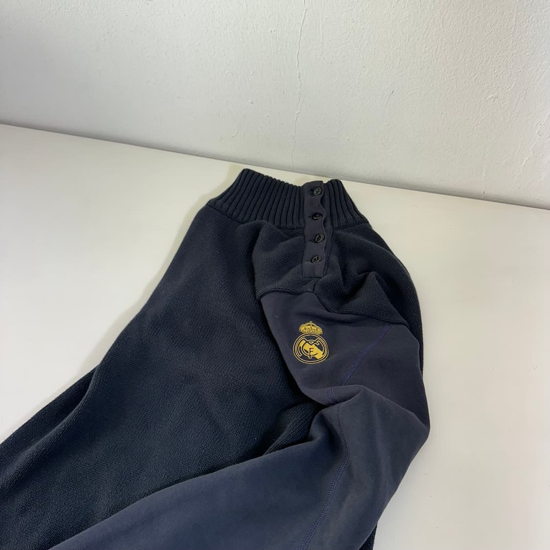 100 L 아디다스 네이비 레알마드리드 반폴라맨투맨 상품이미지1