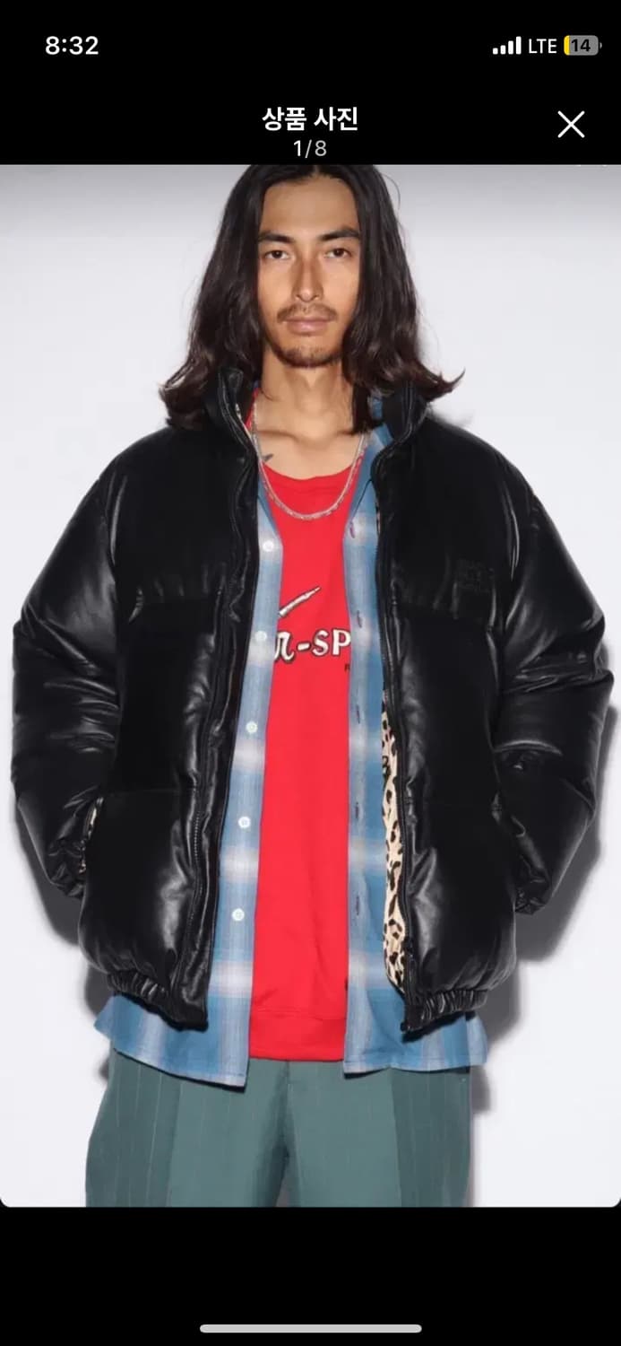 와코마리아 레더패딩 M 상품이미지1