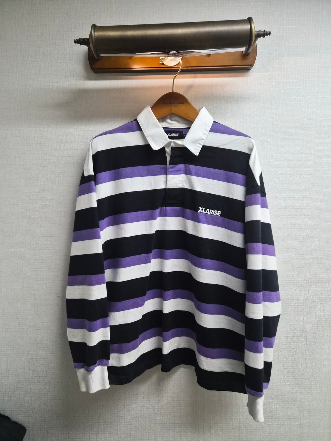 L/105) XLARGE 엑스라지 JPN 스트라이프 럭비 긴팔티 팝니다 상품이미지1