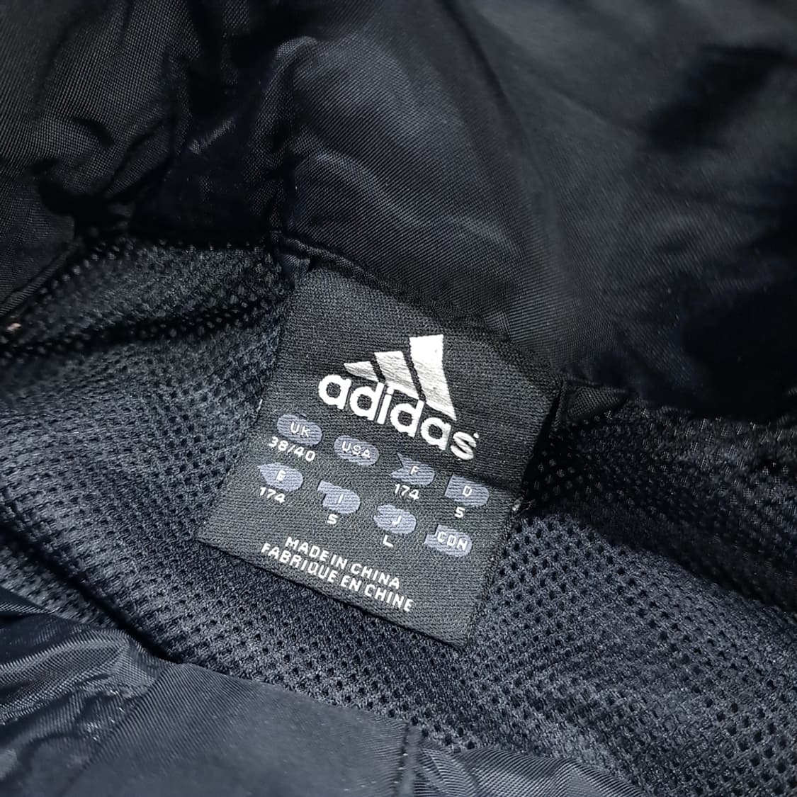 CL843 L 아디다스 삼선 블랙 바람막이 자켓 상품이미지4