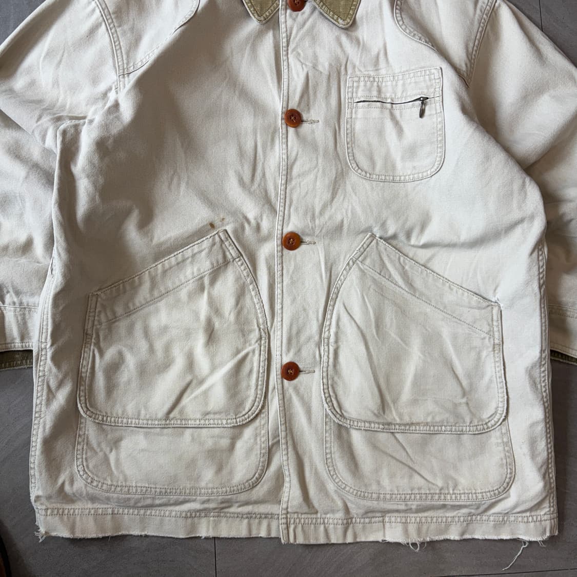 L.L.bean 엘엘빈 아이보리 헌팅 자켓 상품이미지2