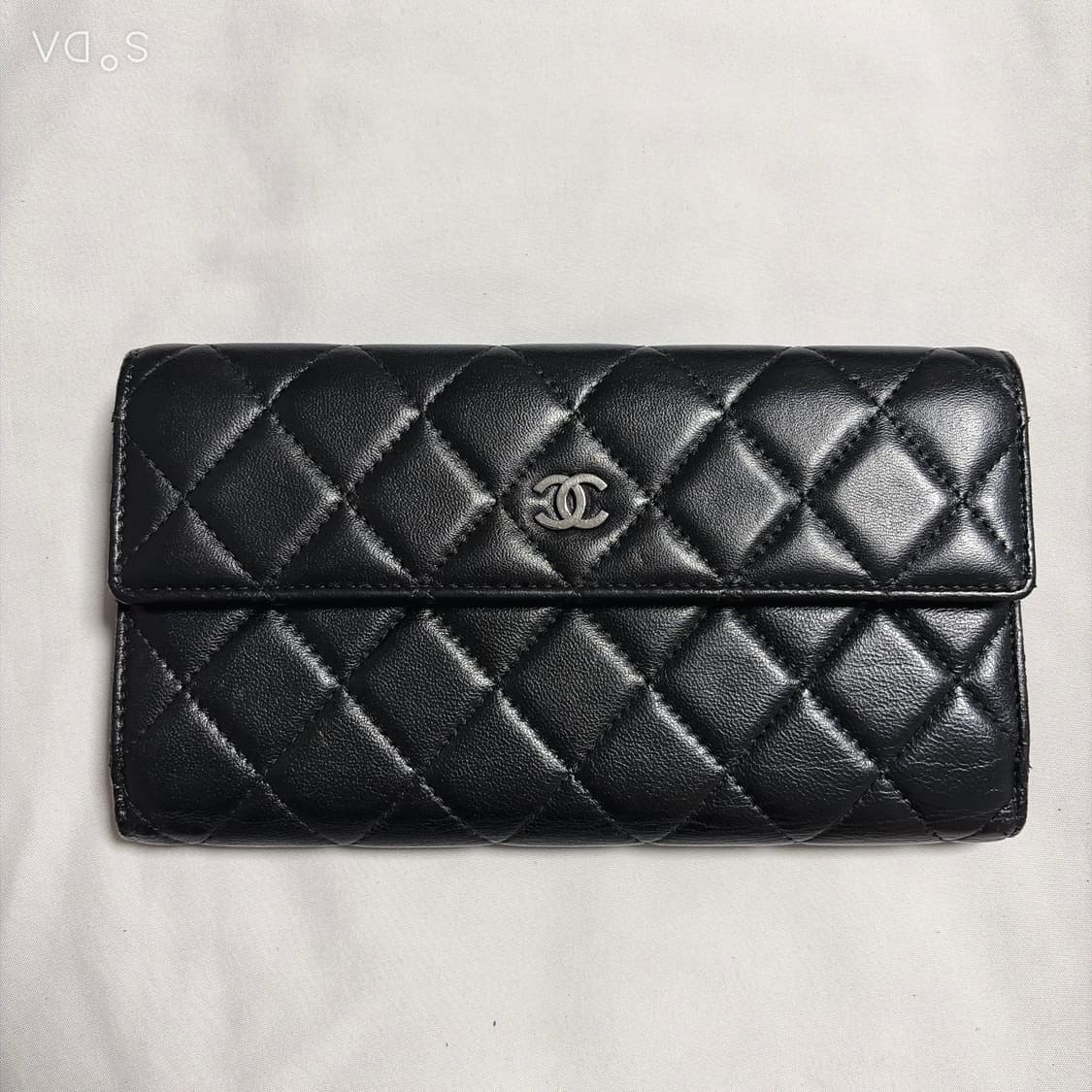 샤넬 램스킨 장지갑 블랙 상품이미지2