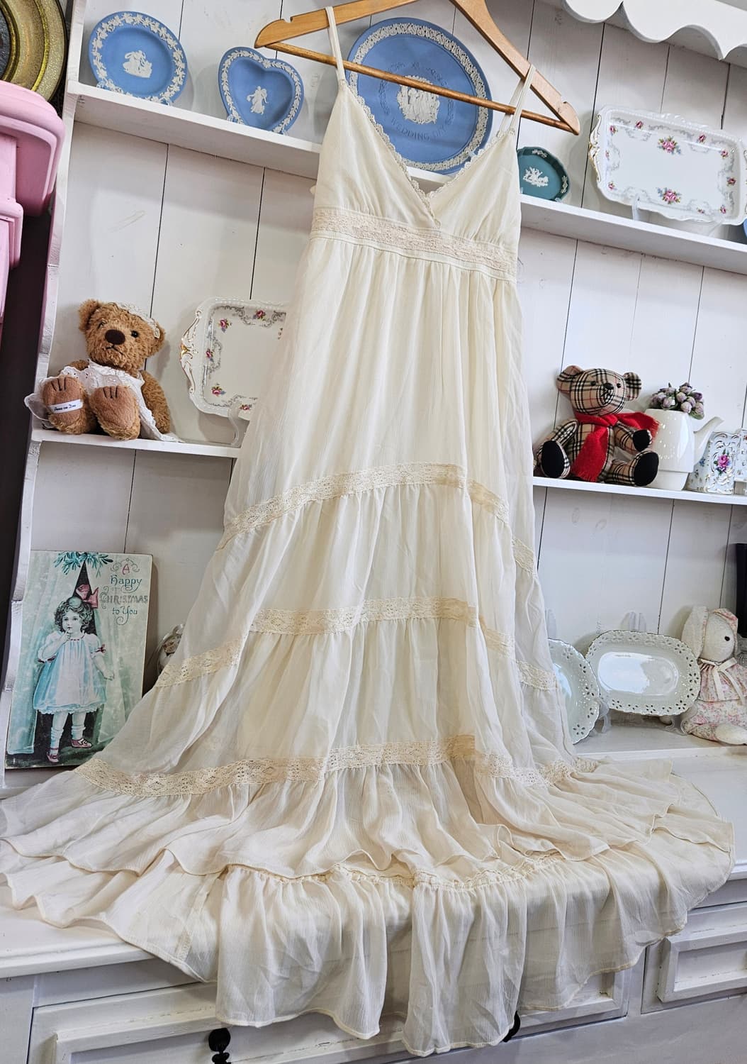 잉그니(INGNI) 레이스 티어드 롱원피스 상품이미지2