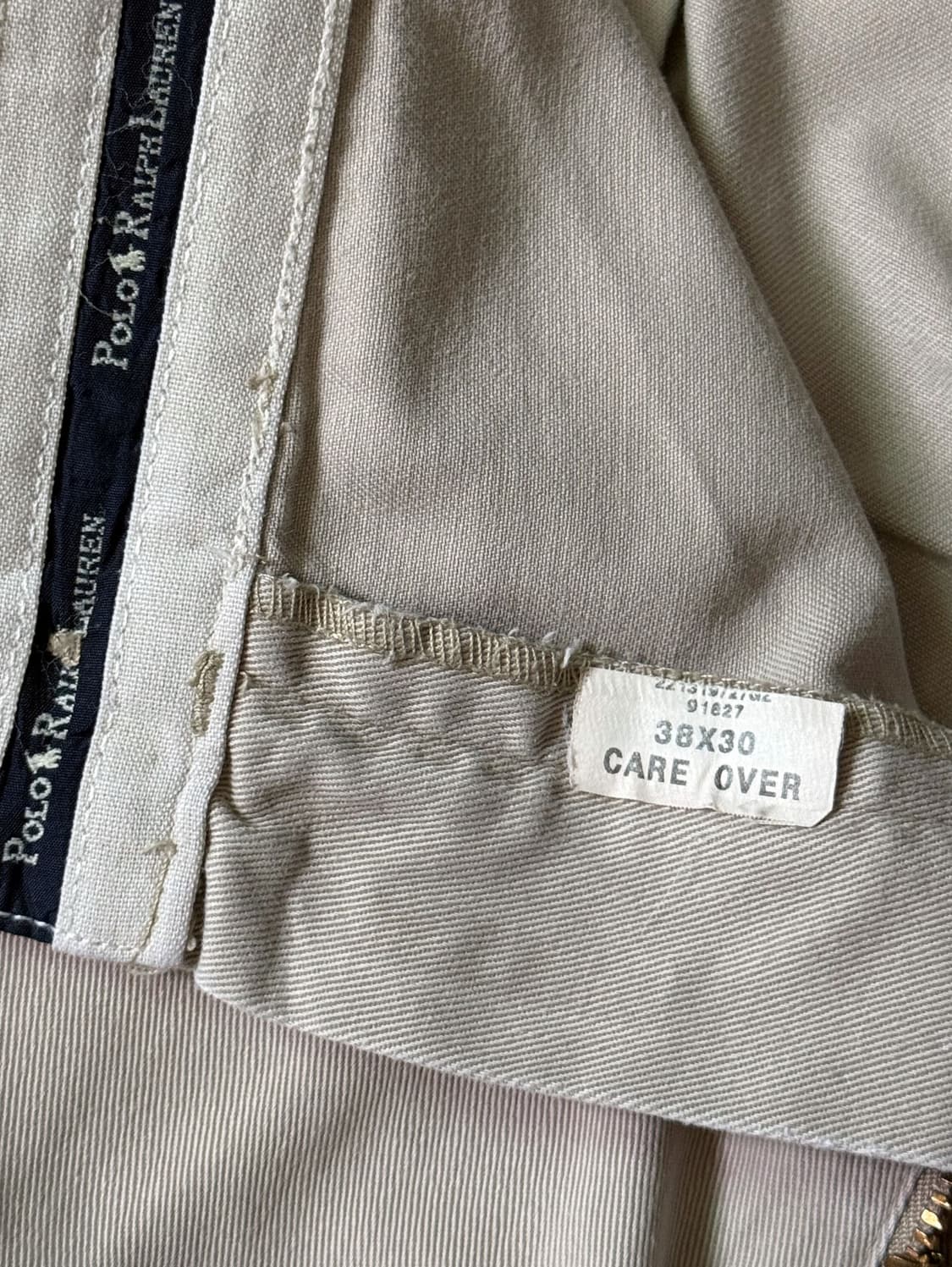(38) 90s 폴로 랄프로렌 앤드류 더블 플리츠 치노 팬츠 상품이미지5