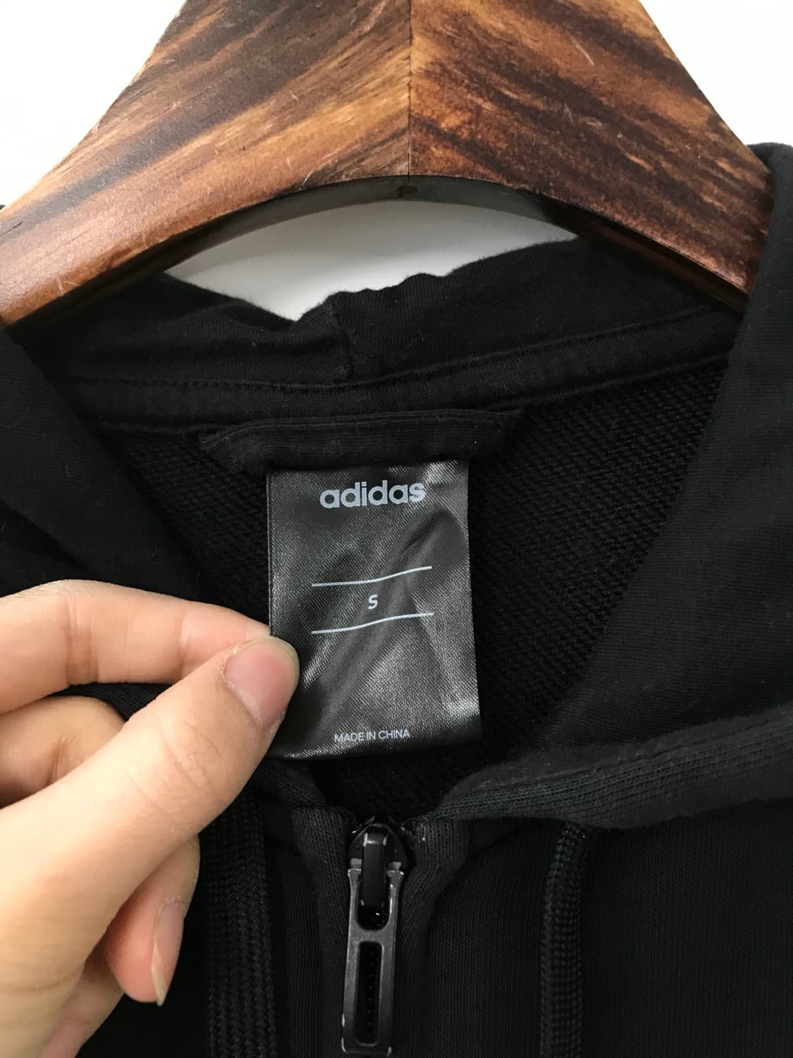 아디다스 사이드라인 블랙 후드집업 상품이미지6