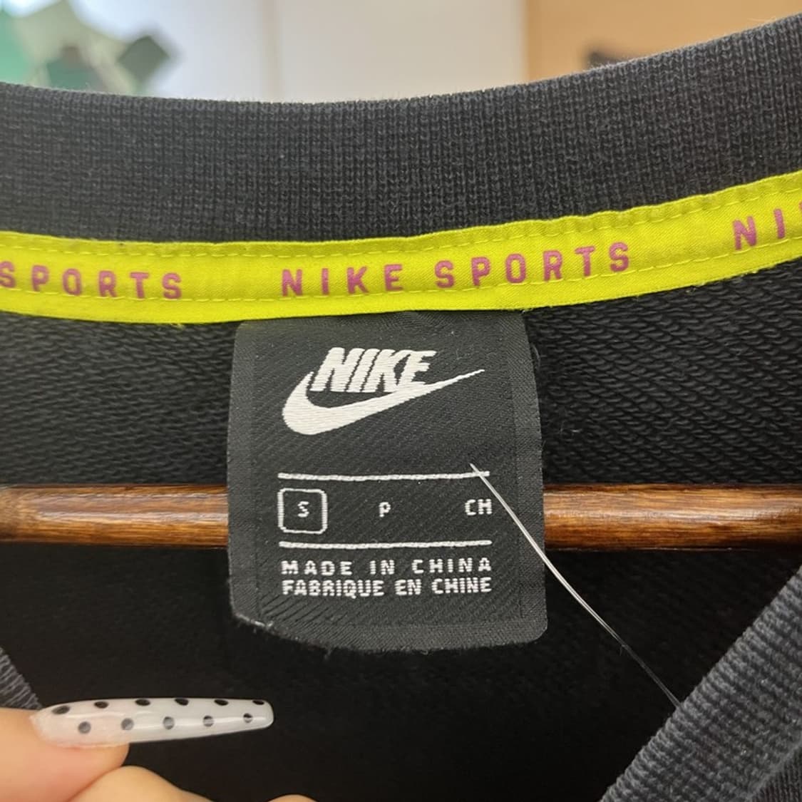 나이키 올드스쿨 스트릿 펑크 빅로고 세미크롭 맨투맨 S C10959 상품이미지5