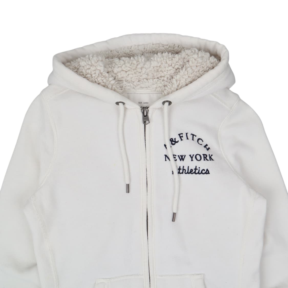 아베크롬비 화이트 쉐르파 후드집업 상품이미지2