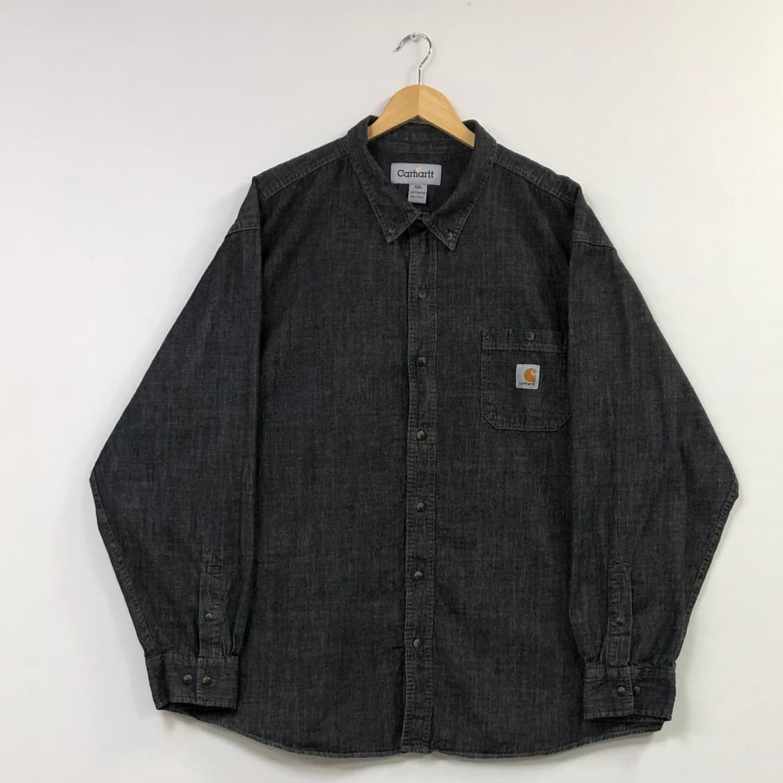 Xxl 칼하트 블랙 데님 셔츠 상품이미지2