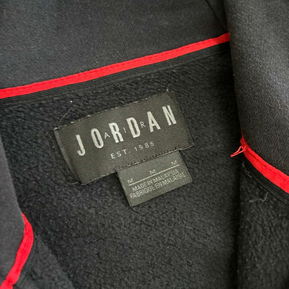 나이키 에어조던 블랙 스웻 후드집업 희귀져지(M) 상품이미지4