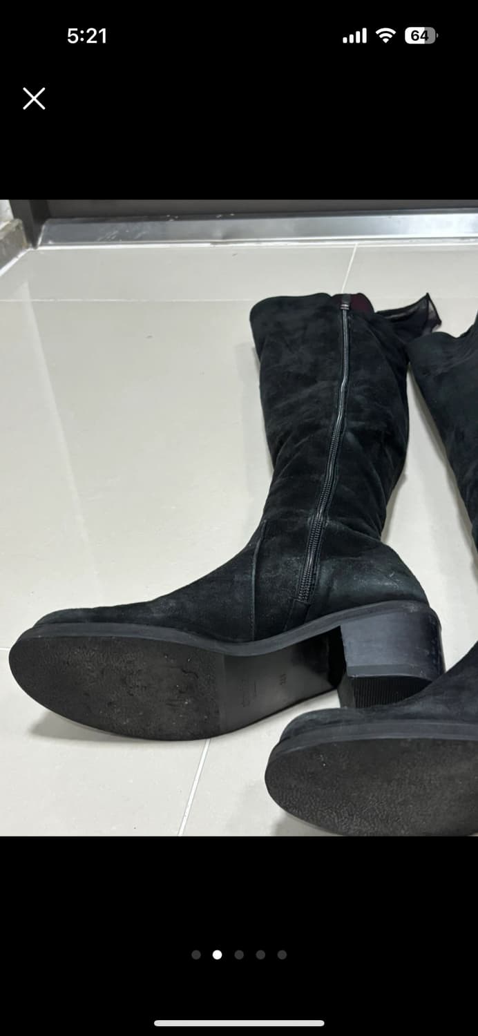 스웨이드 블랙 부츠 245mm 상품이미지2