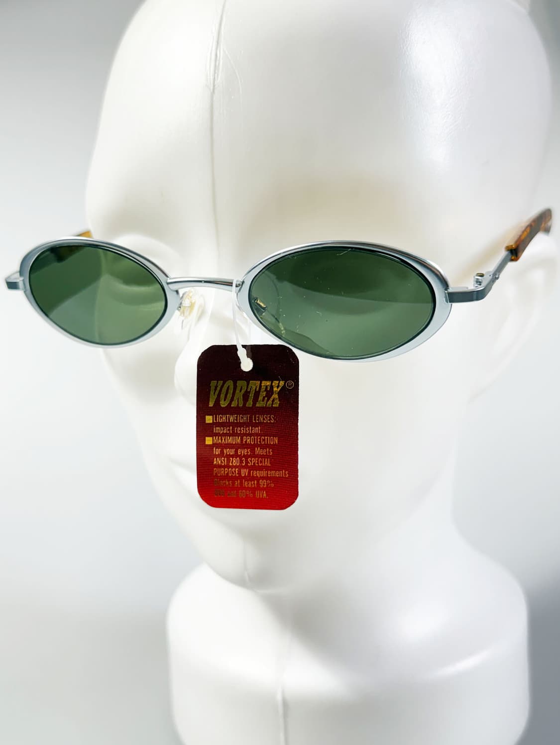 90s VORTEX 실버 슬림 오벌 메탈 빈티지 선글라스 상품이미지8