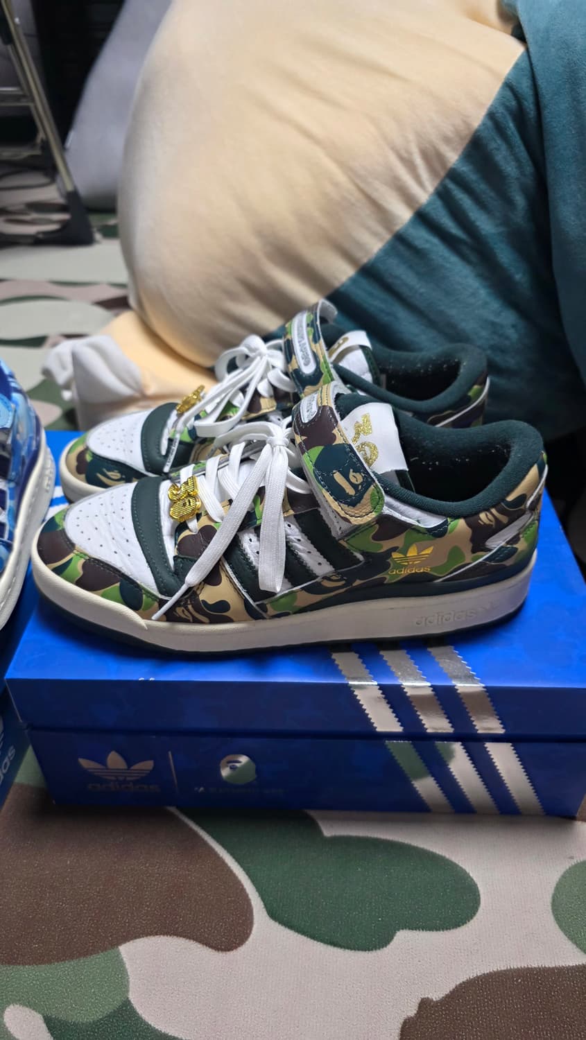 265 베이프 아디다스 포럼 로우 그린 카모  BAPE adidas 상품이미지4