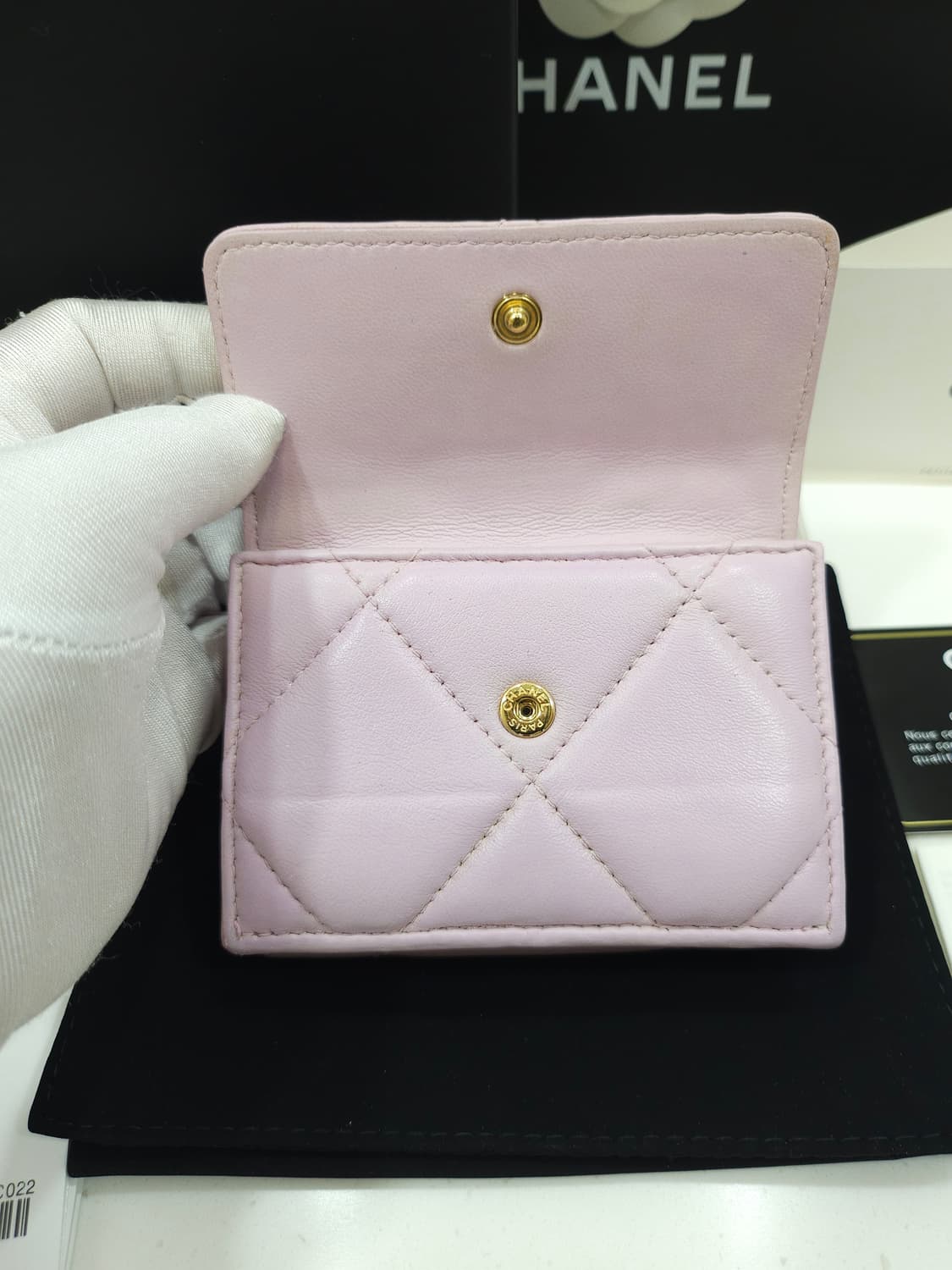 [정품] 샤넬 19 스몰 3단 플랩 지갑 AP1789 상품이미지5
