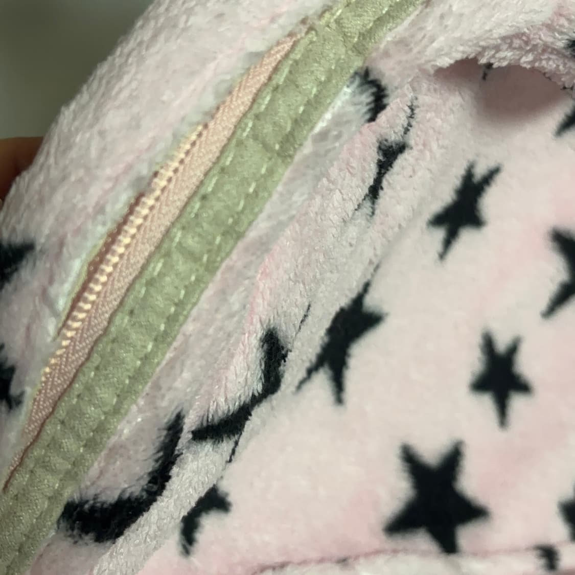 곰돌이귀 별무늬 보송보송 쿠마미미 핑크 백팩 상품이미지7