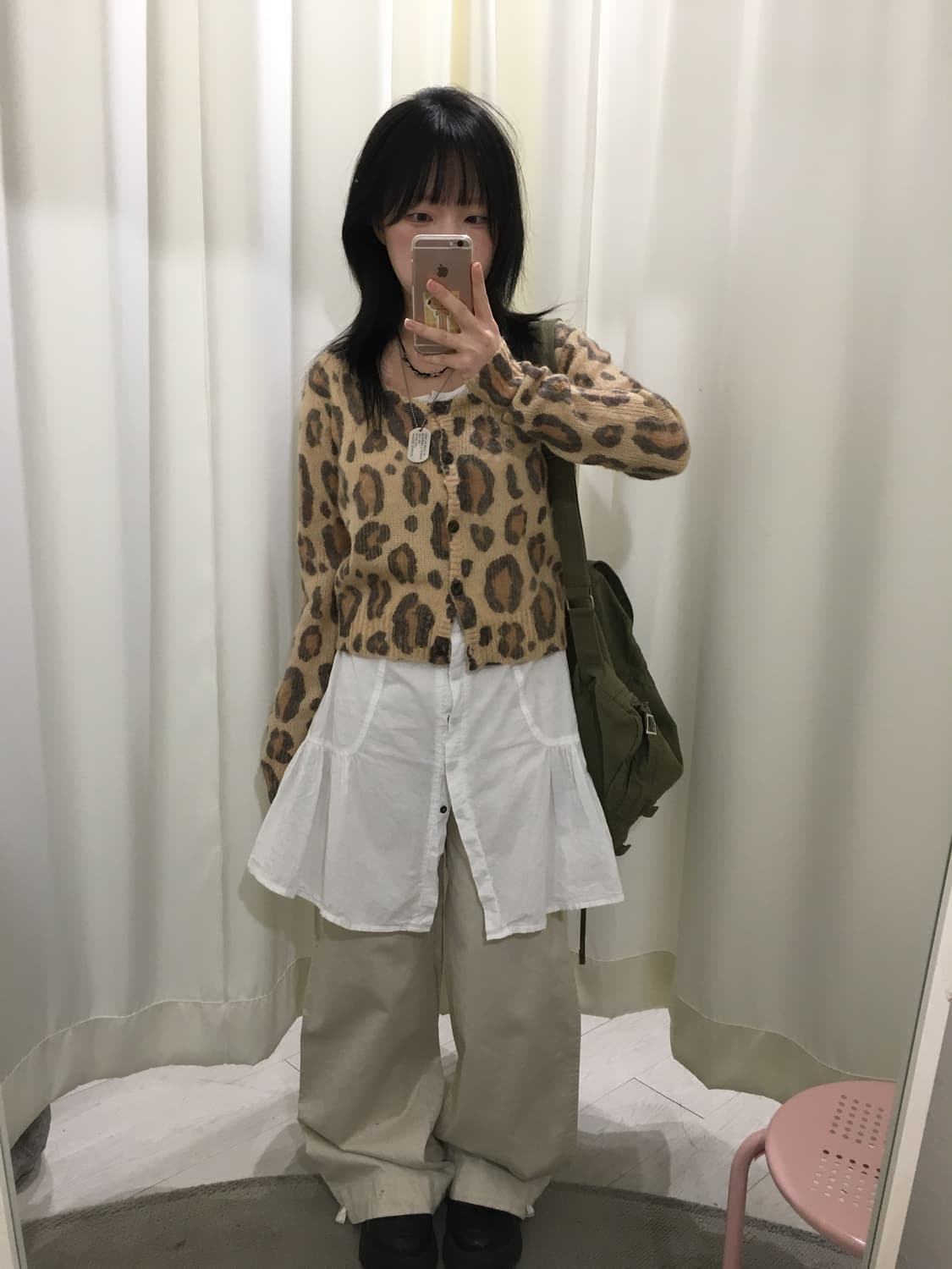 y2k 갸루 leopard cardigan 상품이미지1