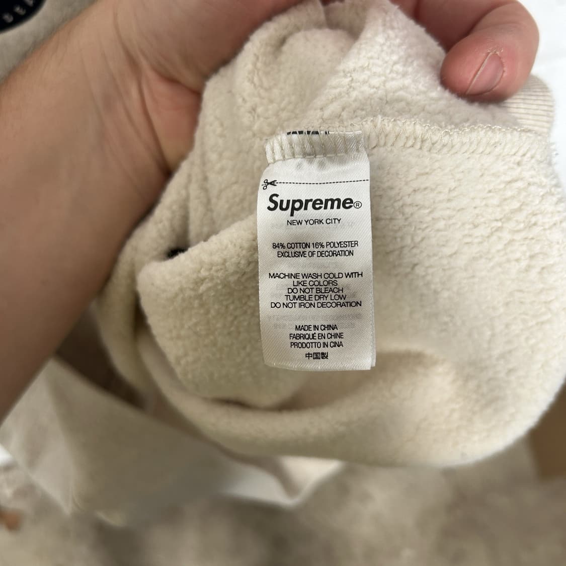 22SS 슈프림 더블 S 맨투맨 헤더 오트밀 상품이미지5