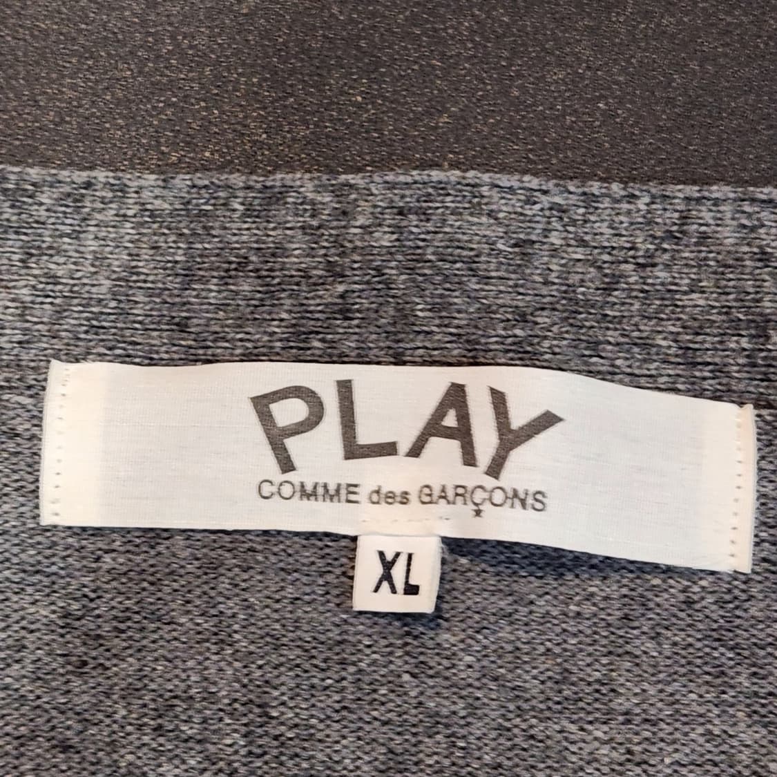 꼼데가르송 블랙 하트 가디건 그레이 (XL) 상품이미지2