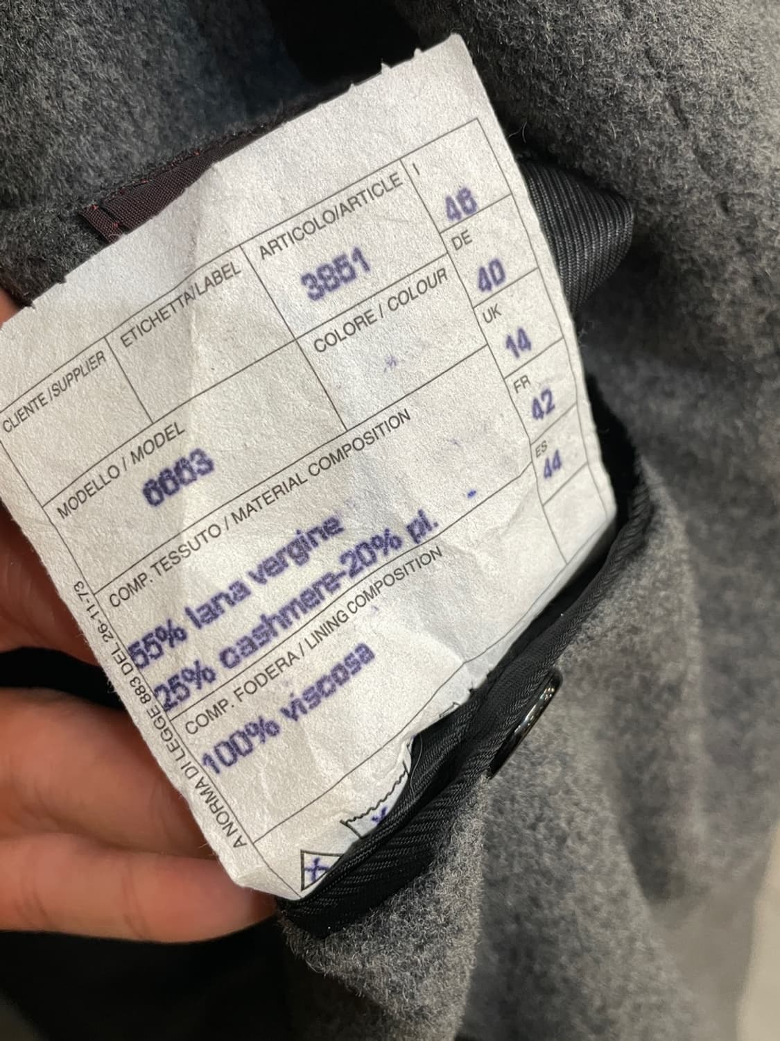 빈티지 Germano 캐시미어 발마칸 코트  상품이미지3