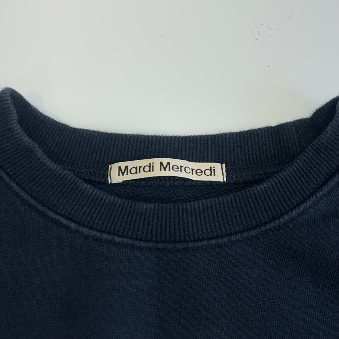 Mardi mercredi 마르디메크르디 브로콜리 네이비 맨투맨  상품이미지5