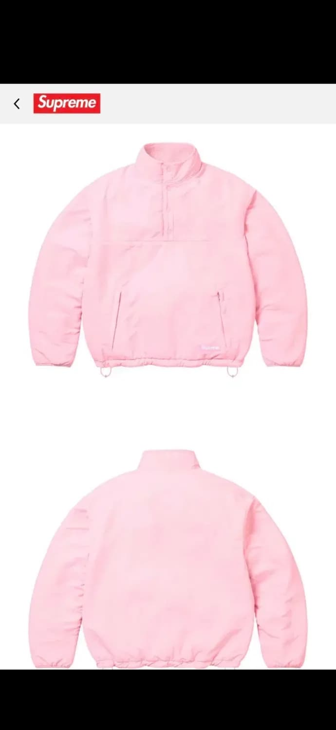슈프림 핑크 후리스 아노락  상품이미지3