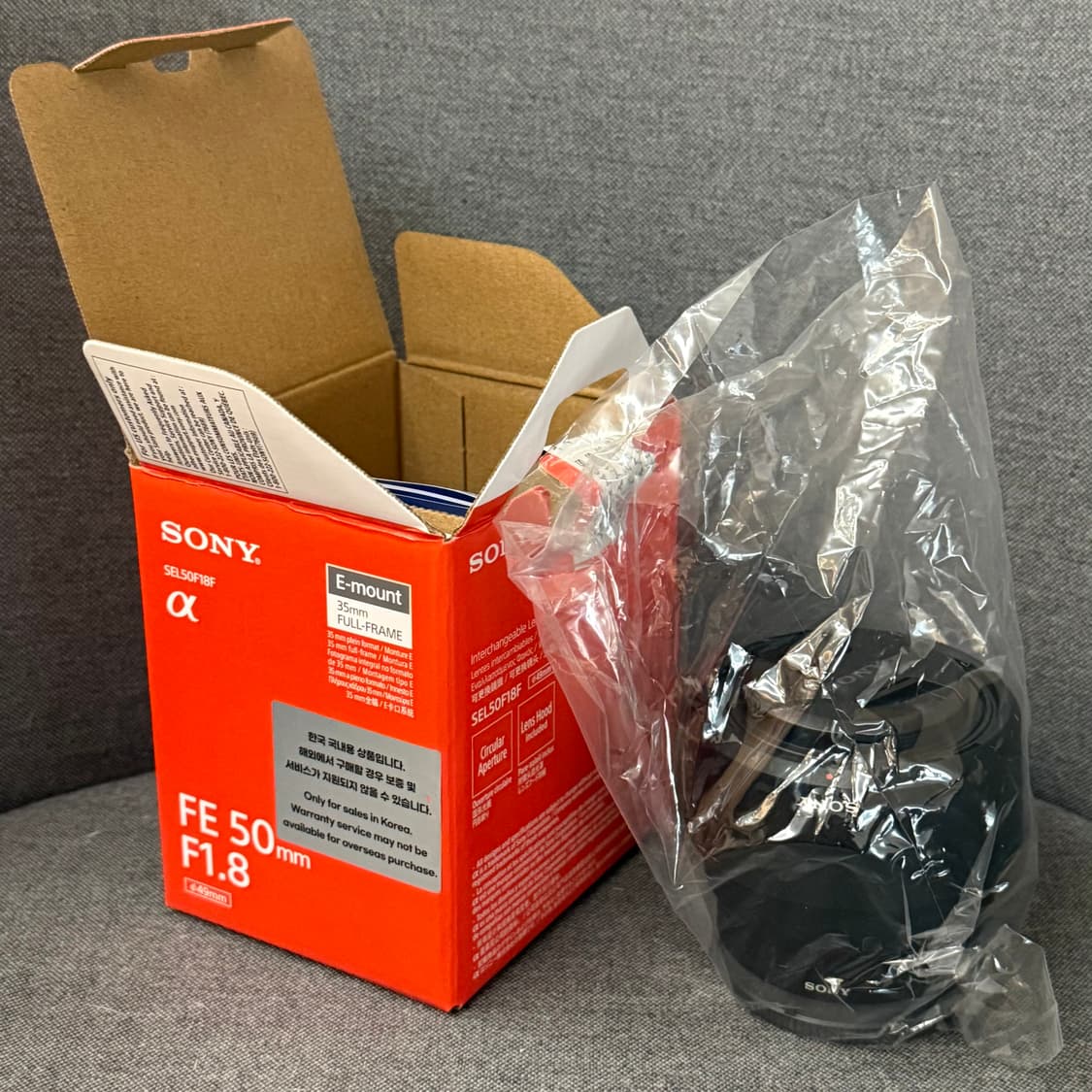 (테스트만 진행한 새 것) 소니 50mm 렌즈 SEL50F18F 상품이미지3