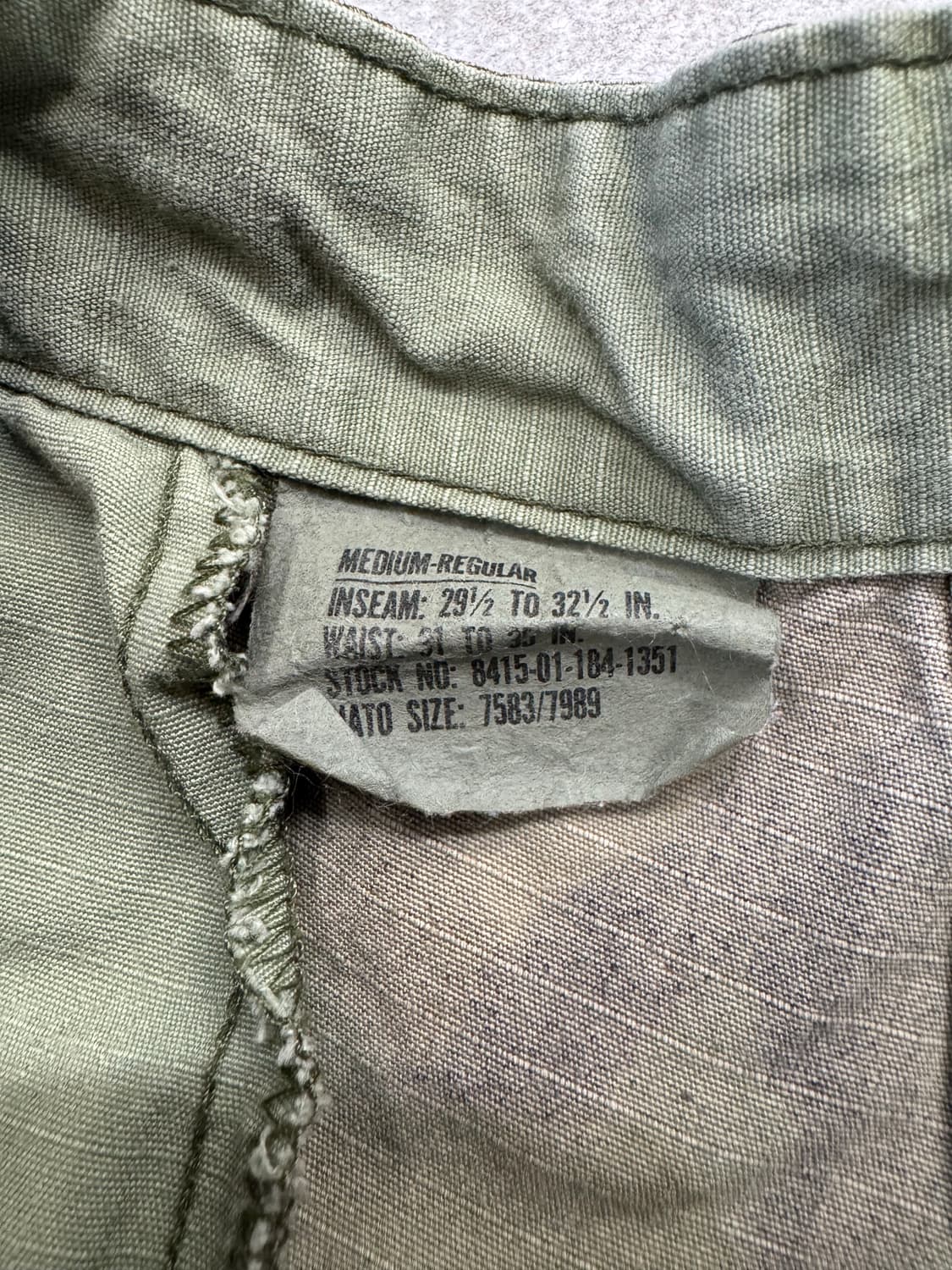 80s US 밀리터리 립스탑 우드랜드 BDU 팬츠 상품이미지4