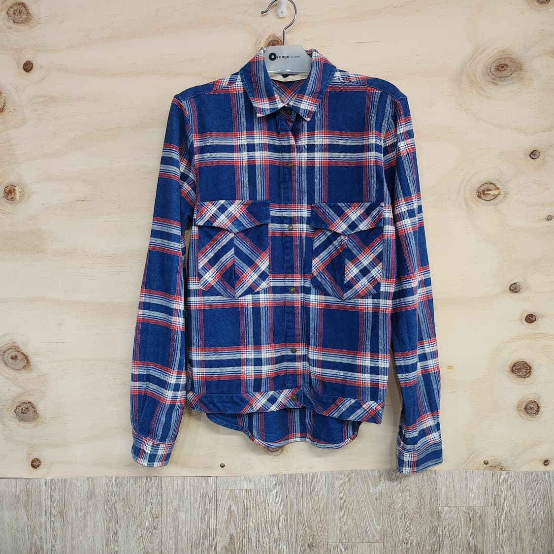 119) 자라 ZARA 데님 체크 남방 상품이미지1