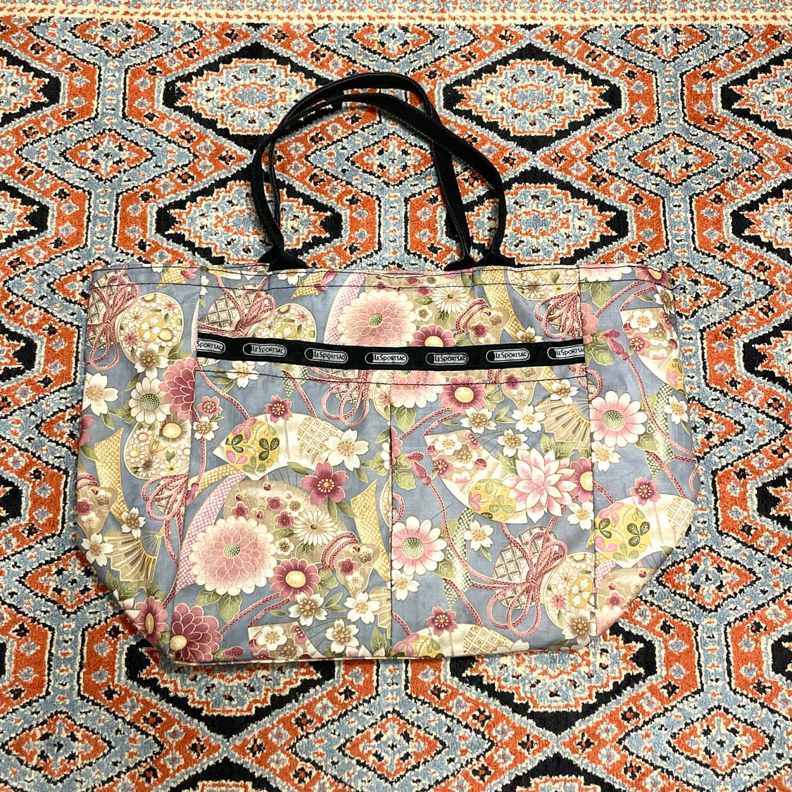 레스포삭 플라워프린팅 토트백  상품이미지2