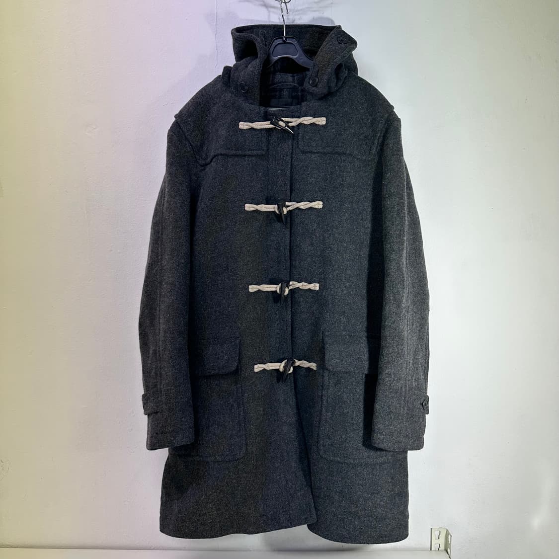 XL 유니클로 차콜 떡볶이 더플코트 상품이미지1