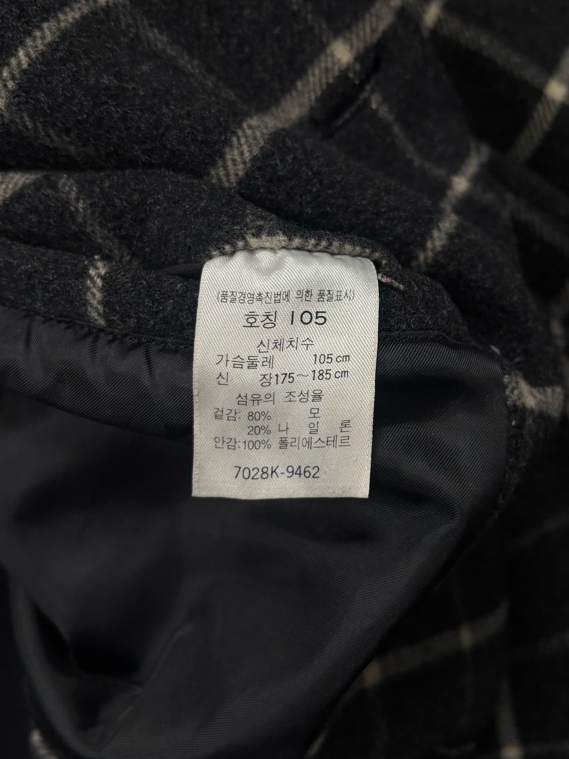 리바이스 체크 롱코트 상품이미지9