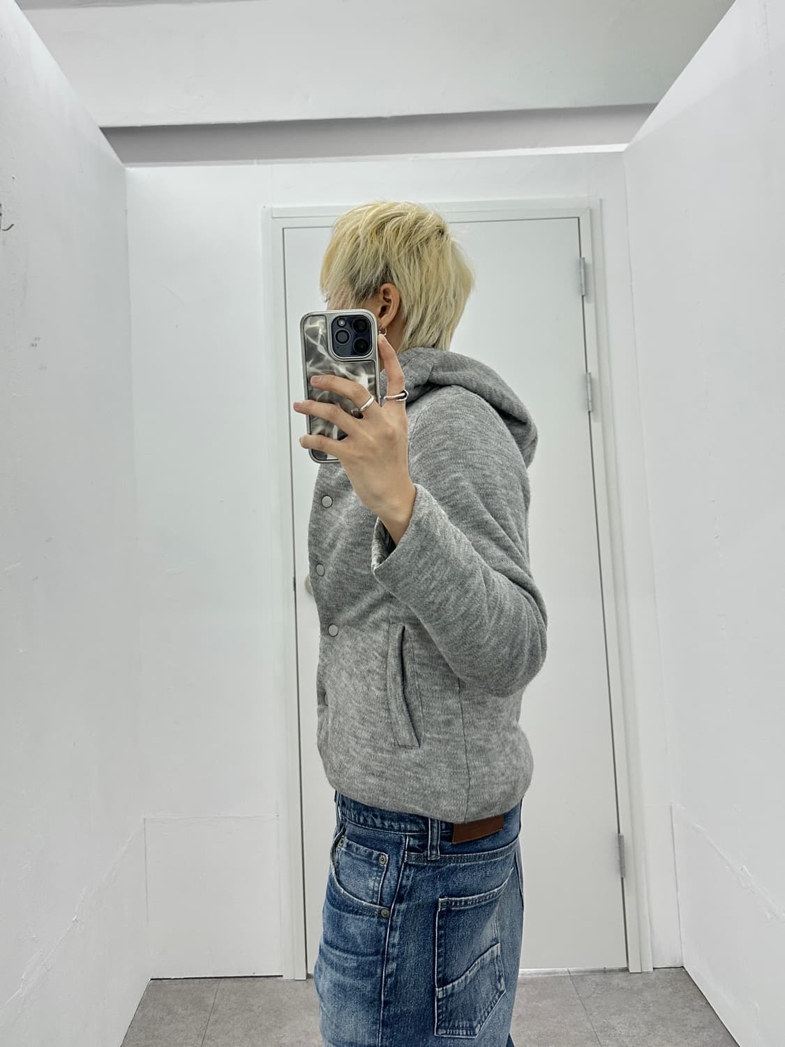 Vintage check pattern hood jacket 상품이미지2