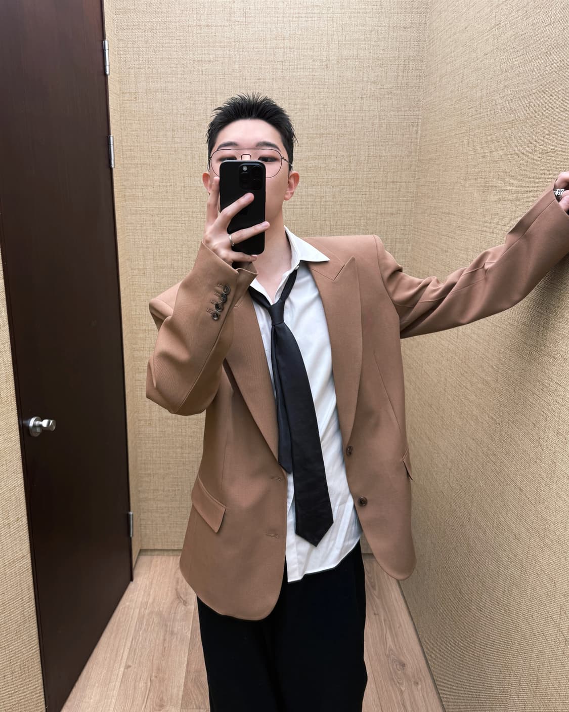 디올 빈티지 실크 넥타이 블랙 상품이미지5