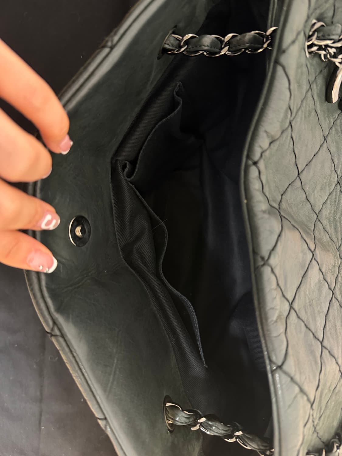 샤넬 페이던트 볼링백 정품 상품이미지8