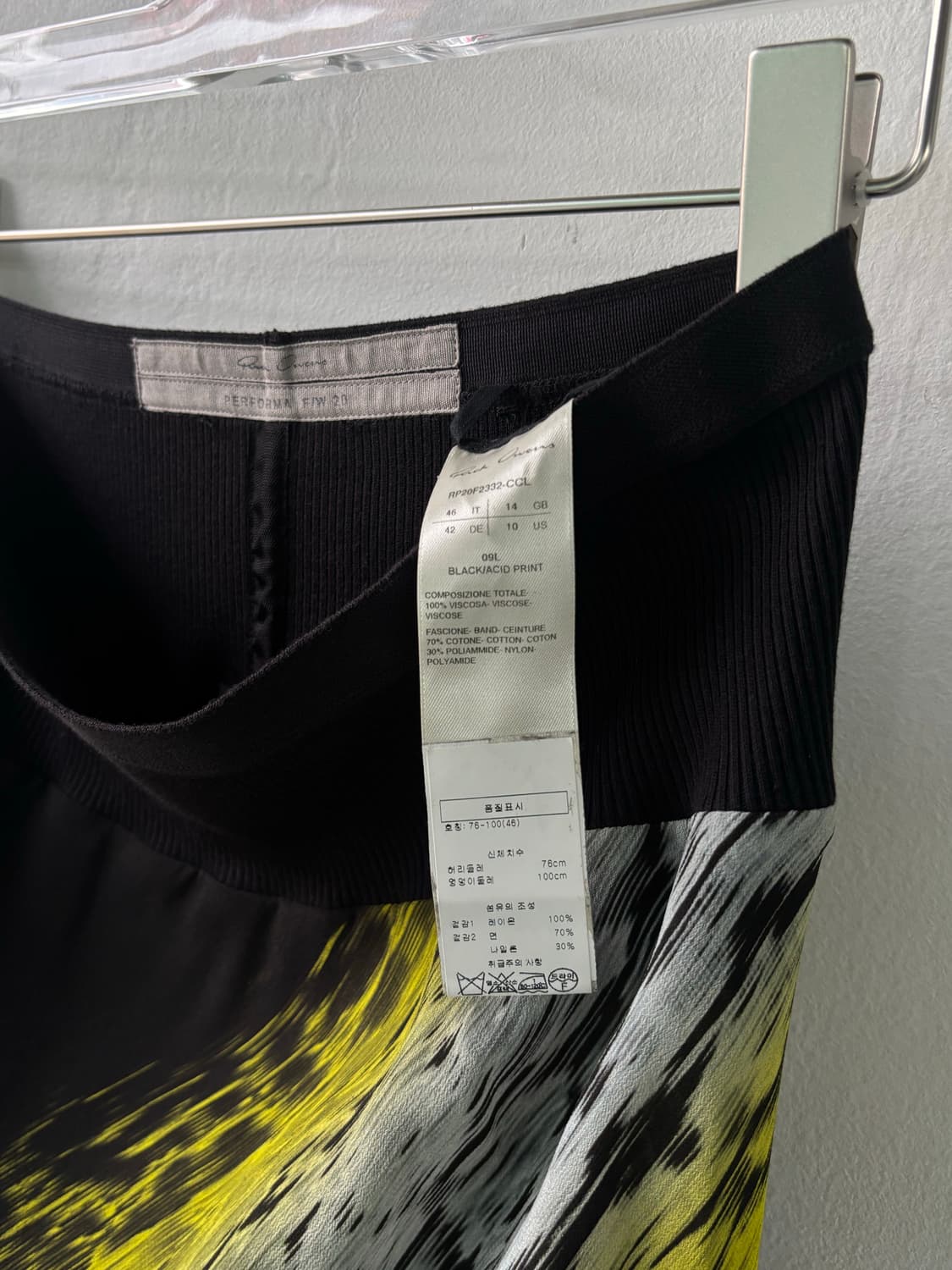 릭오웬스 20ss 프린팅 스커트 상품이미지10