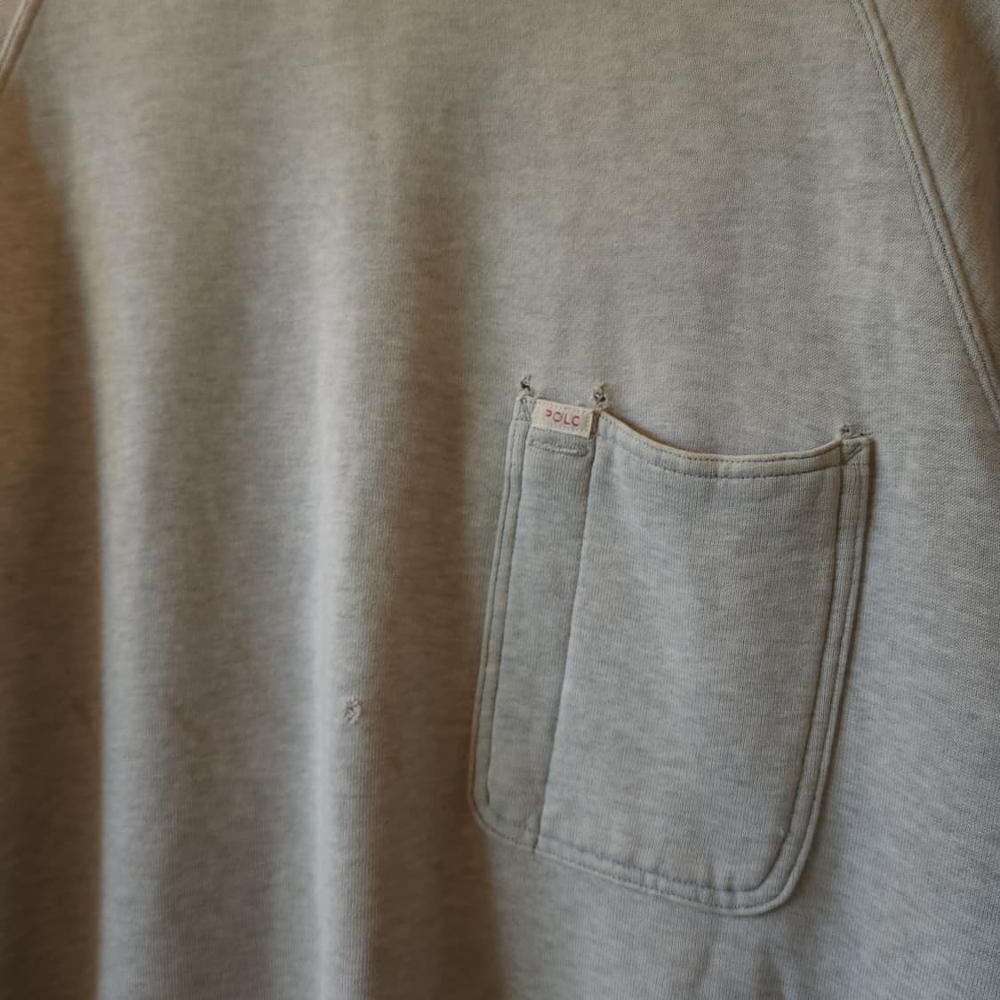 90s 폴로 컨트리 포켓 스웻셔츠 라이트 그레이 M 상품이미지9