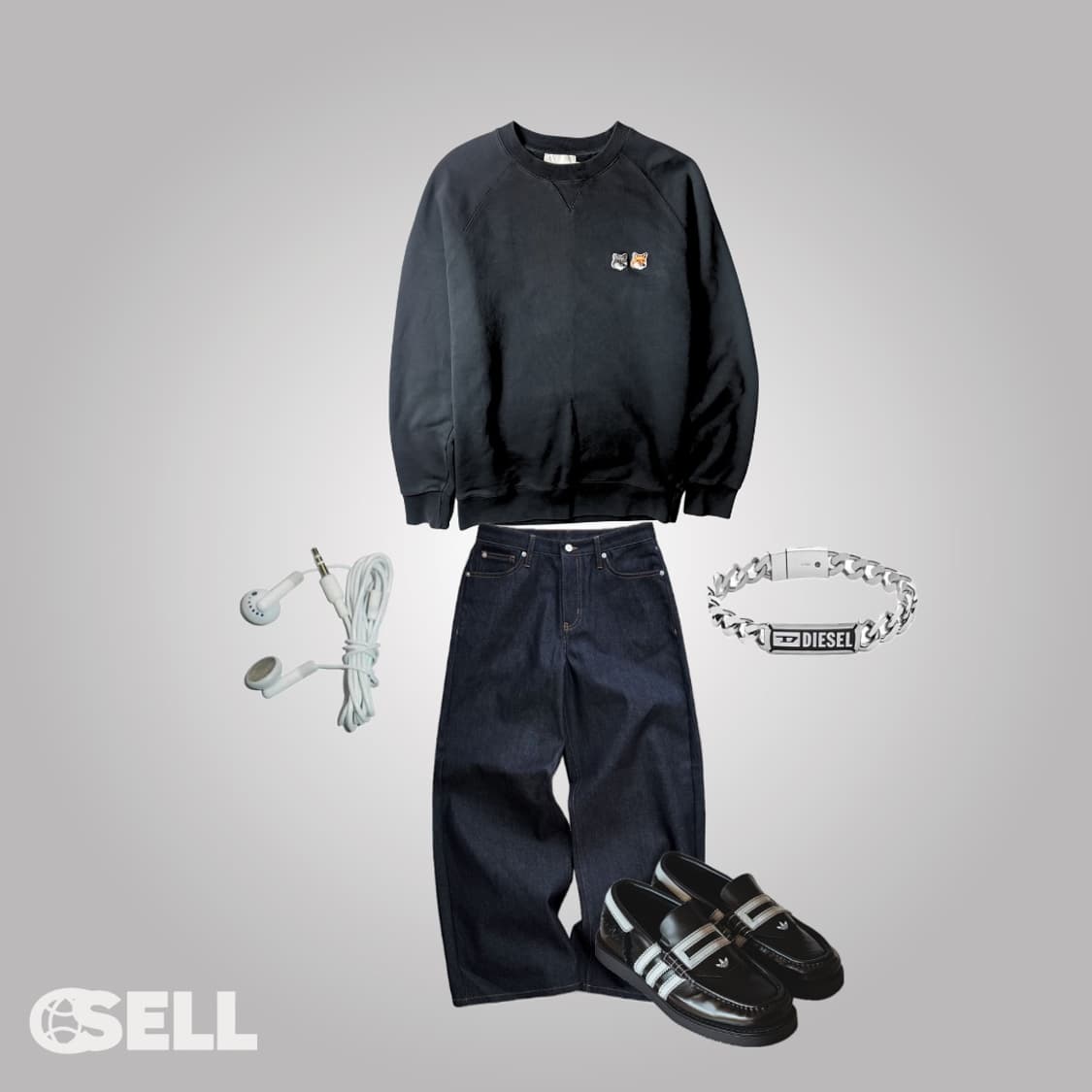 메종키츠네 맨투맨 상품이미지2