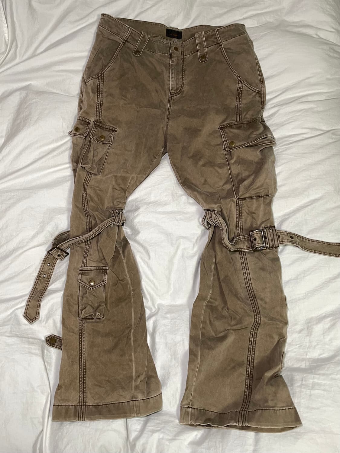 vintage khaki brown bondage cargo pants 상품이미지1