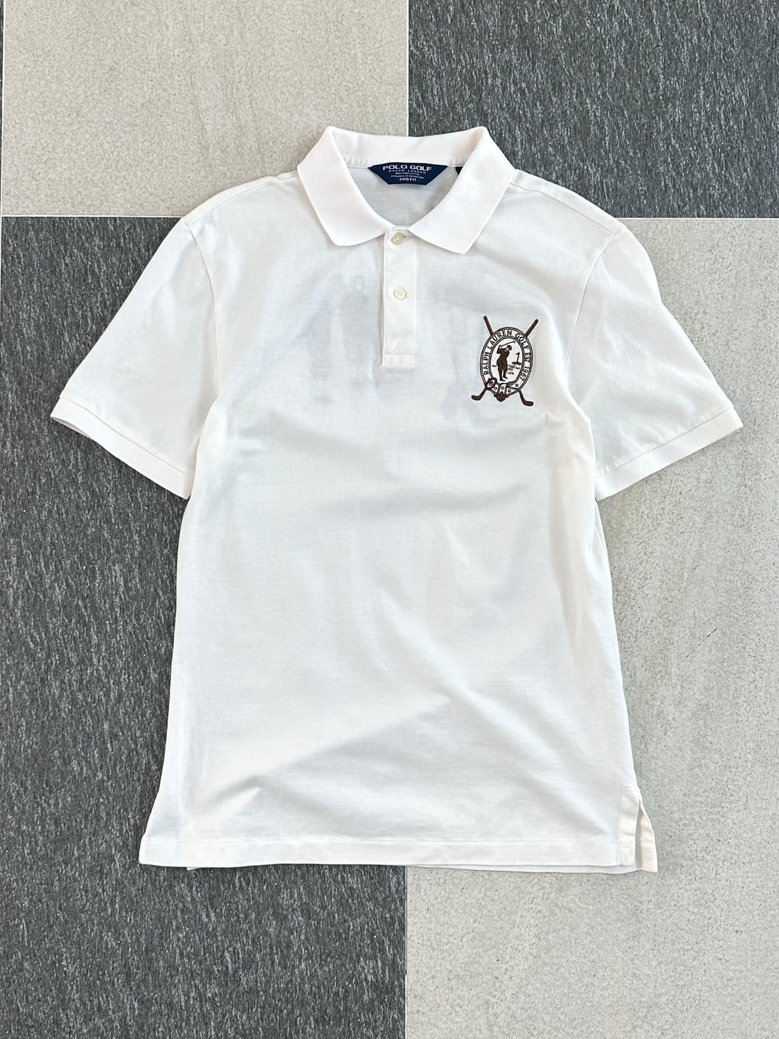폴로 골프 빅로고 화이트 카라 티셔츠  상품이미지3