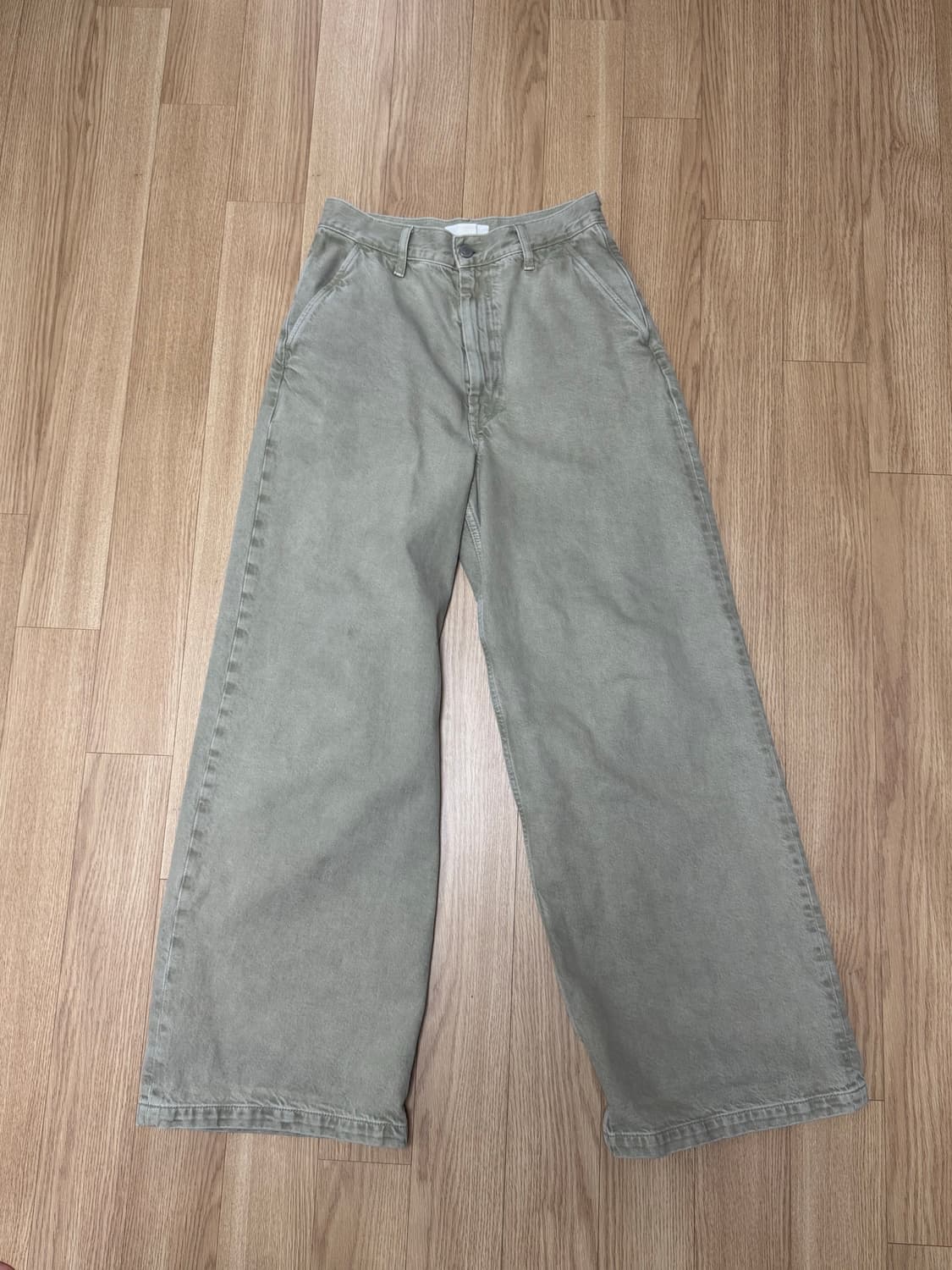 COS 와이드레드 데님 팬츠 그레이베이지 36 상품이미지3