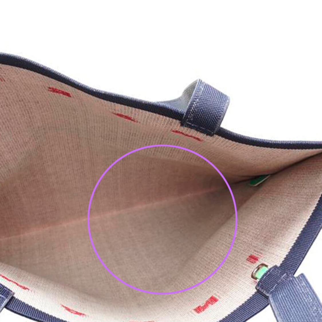 (중고) 마르니 베이지 네이비 크루즈 플랫 쇼핑 숄더백 상품이미지9