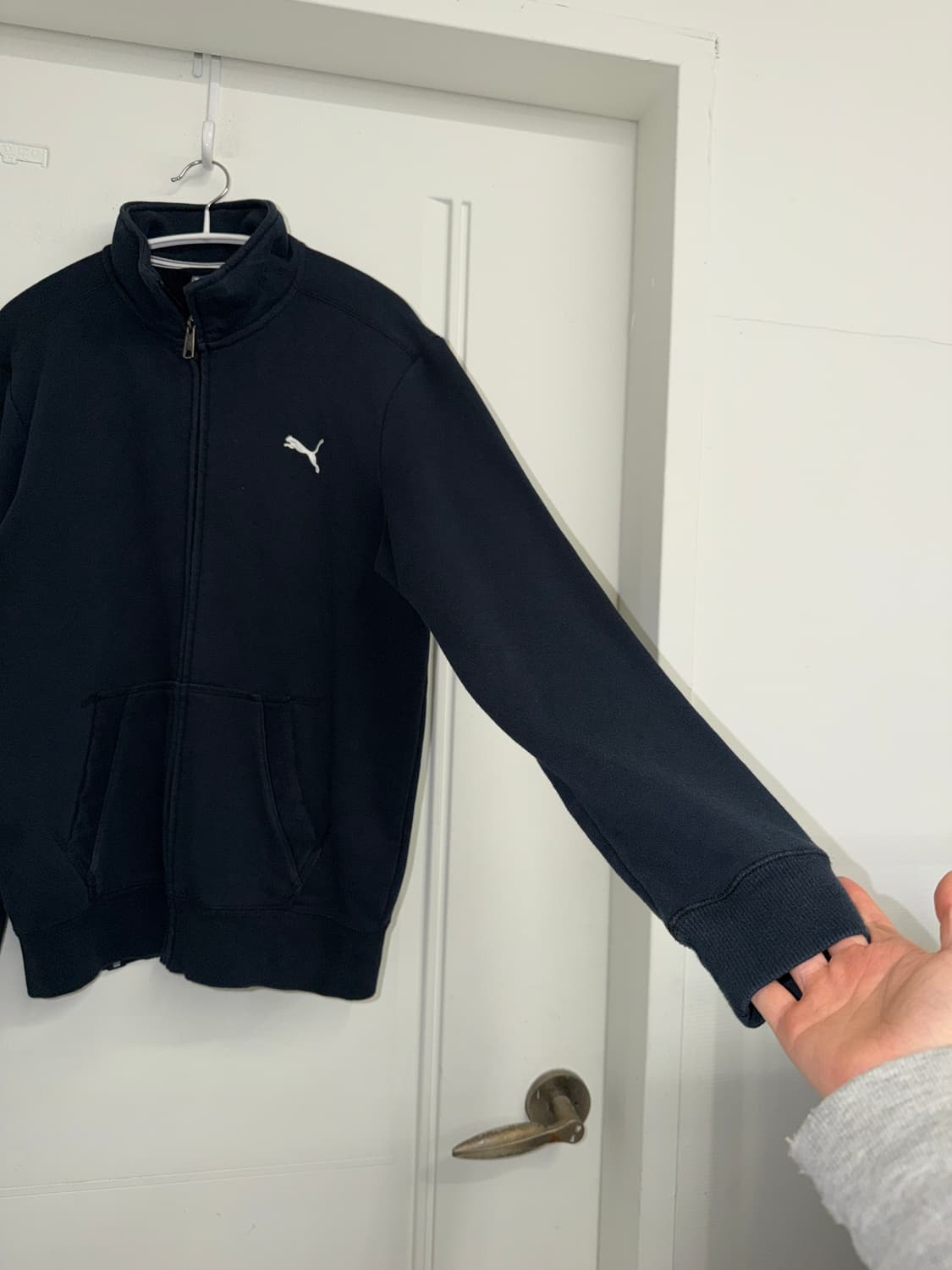 일본빈티지 푸마 블랙 코튼져지 상품이미지6