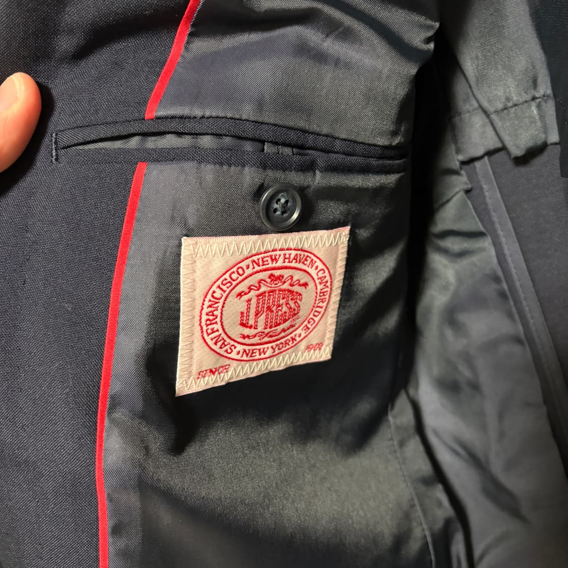 제이프레스 3 roll 2 금장 블레이저 자켓 / 네이비, S 상품이미지8