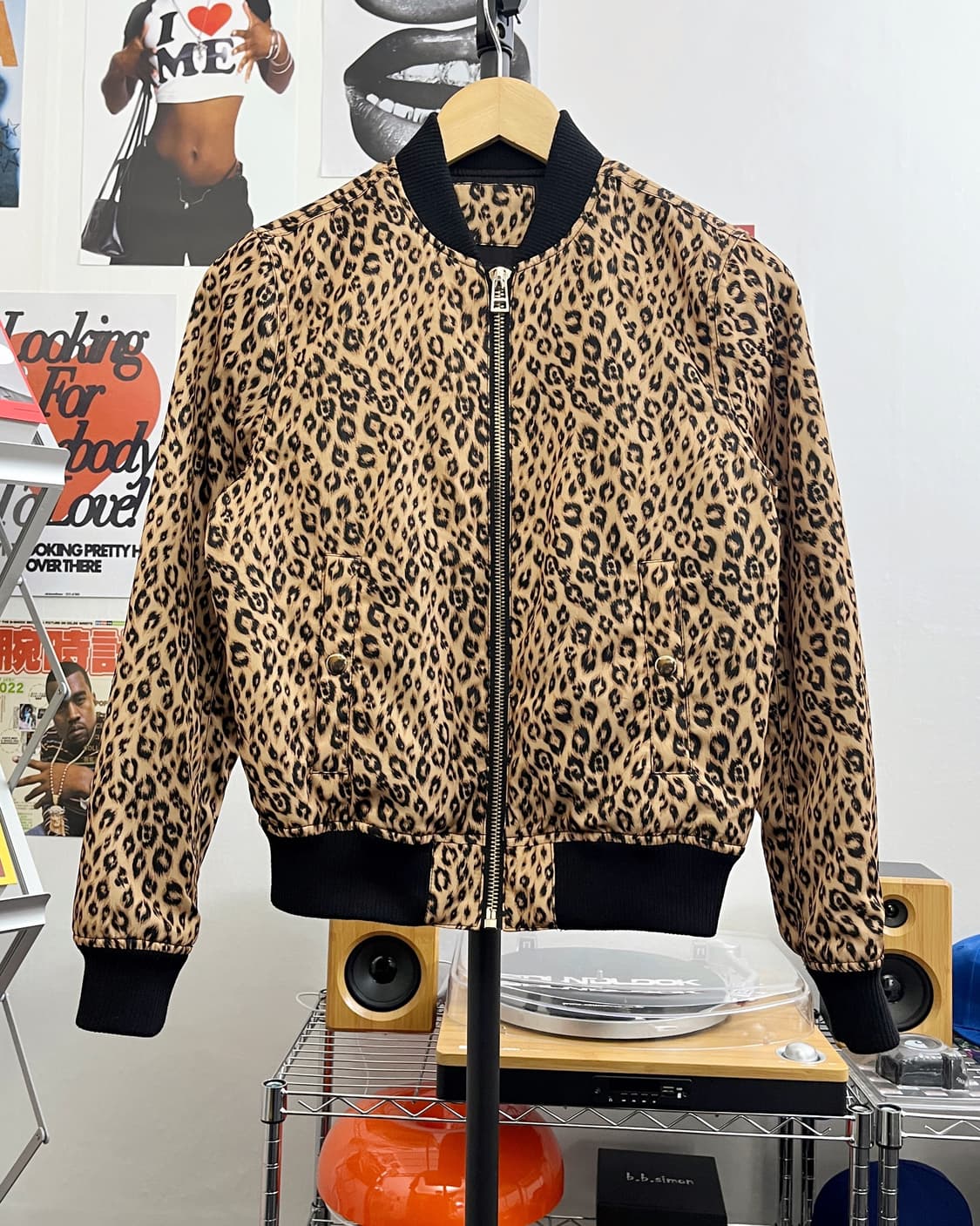 올드 빈티지 레오파드 블루종 자켓 상품이미지5